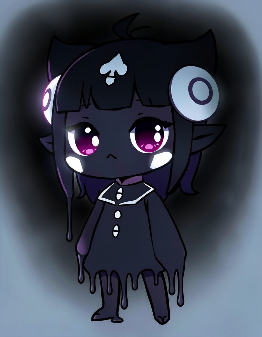 Nocturne Veil, a Deltarune OC made on GenTube
