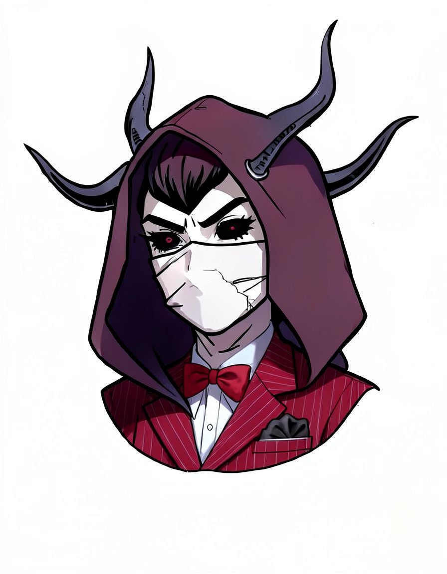 Crimson Crown, a Hazbin Hotel OC made on GenTube