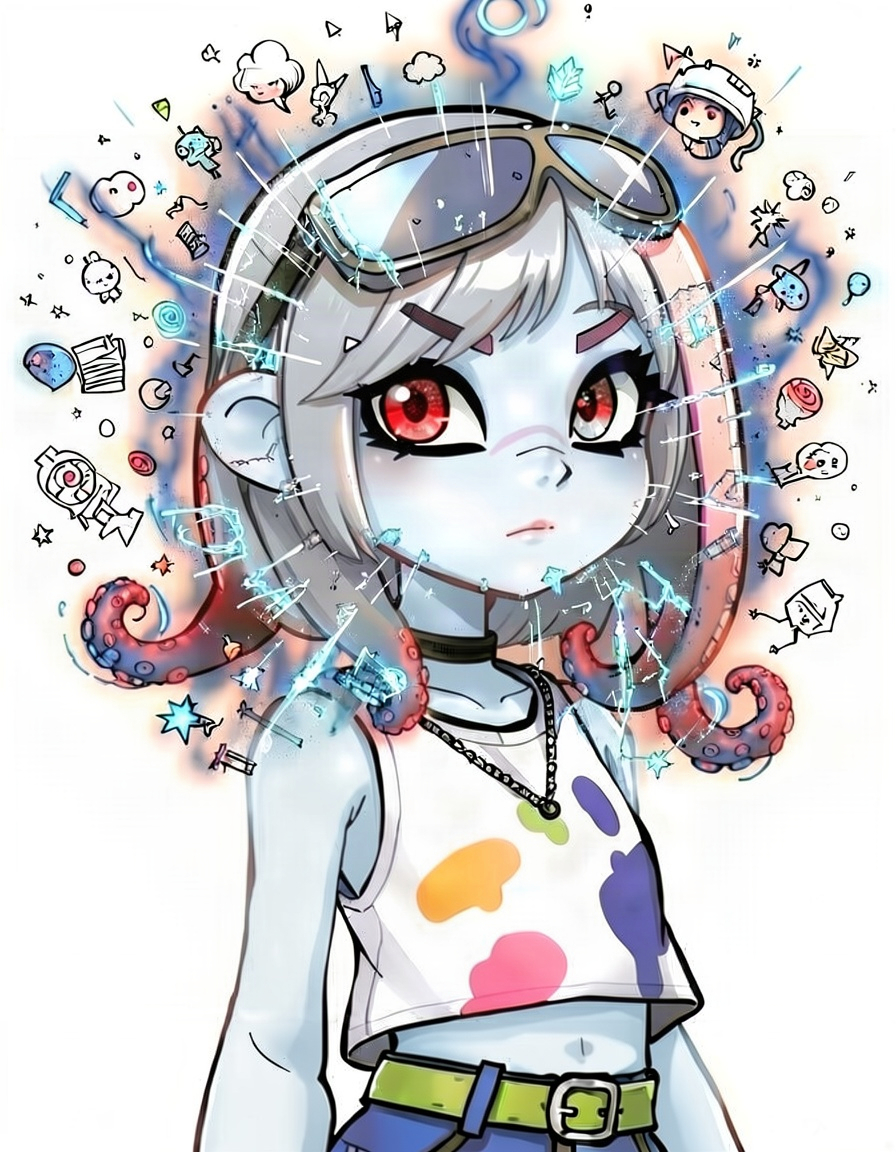 Squelia, a Splatoon OC made on GenTube