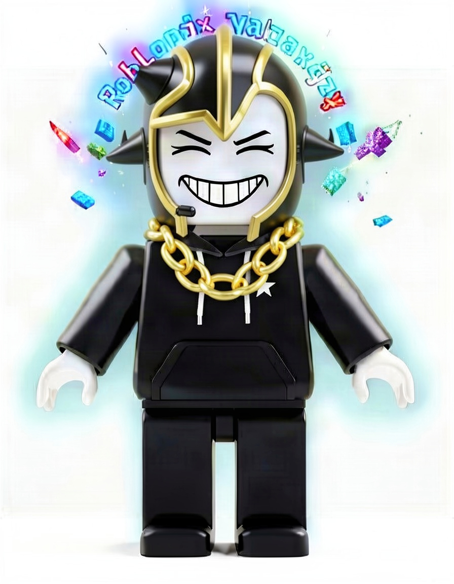 GlitchHorn, a Roblox OC made on GenTube