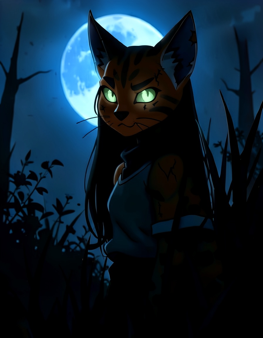 Violetfang, a Warrior Cats OC made on GenTube