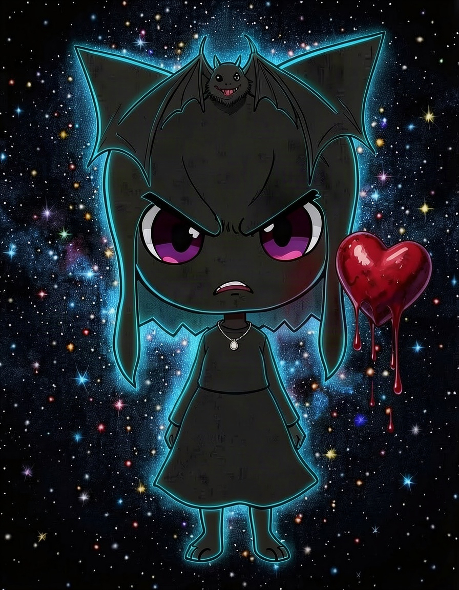 Starlit Gloom, a Deltarune OC made on GenTube
