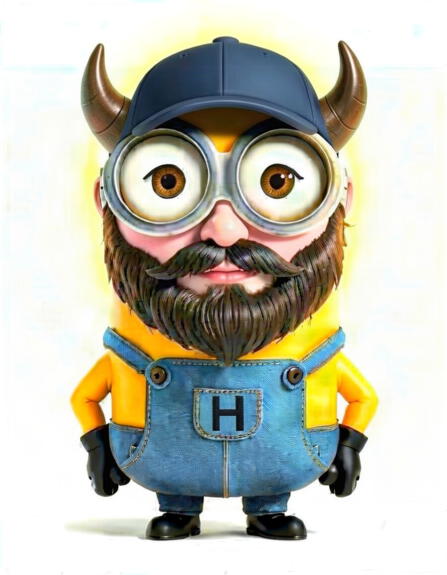 Gizmo Gleam, a Minion OC made on GenTube