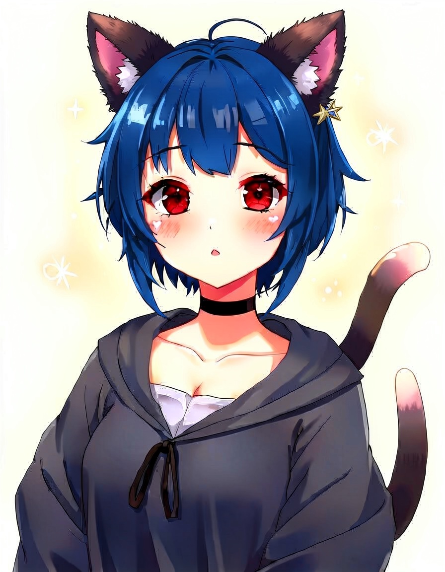 Luna, a Waifu OC made on GenTube