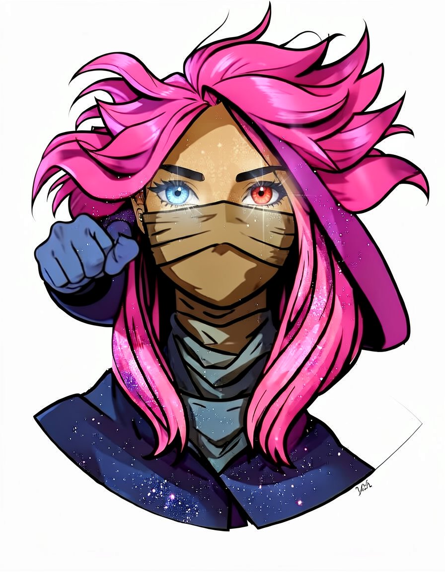 Starlume Shade, a Marvel Superhero OC made on GenTube
