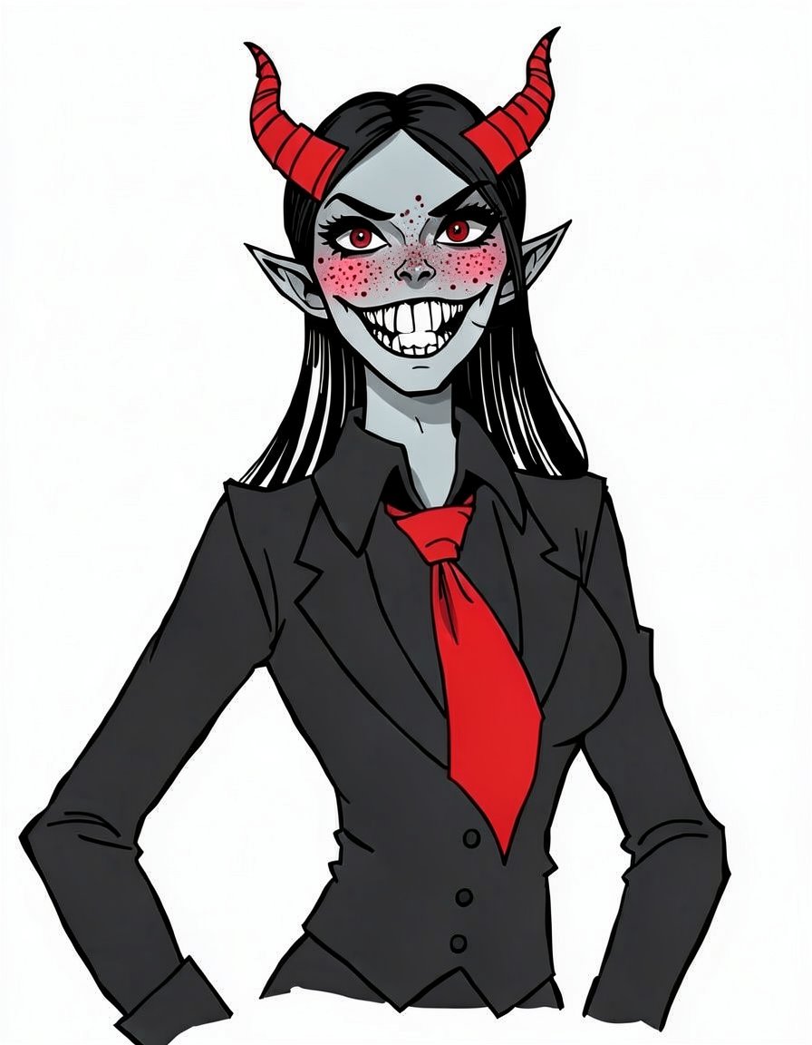 Crimson Maw, a Hazbin Hotel OC made on GenTube