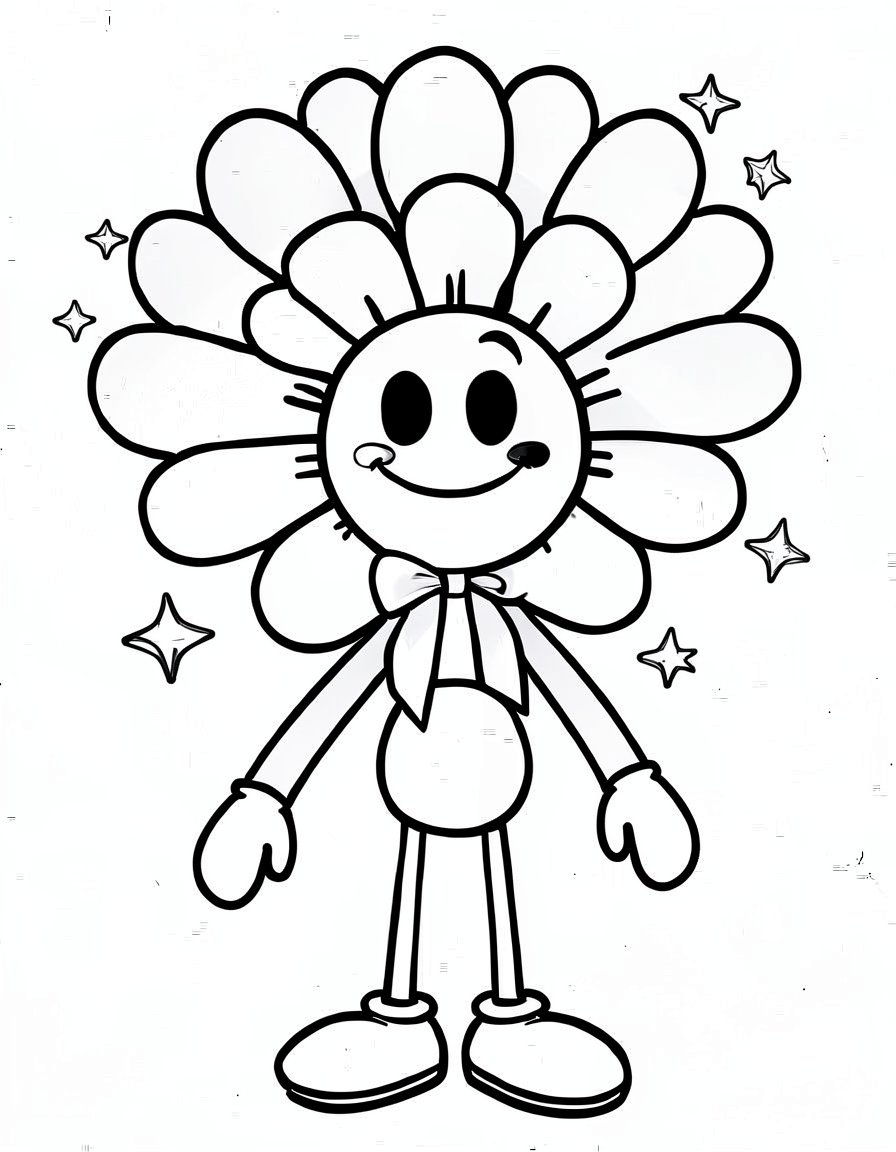 Petal Pomp, a Dandys World OC made on GenTube
