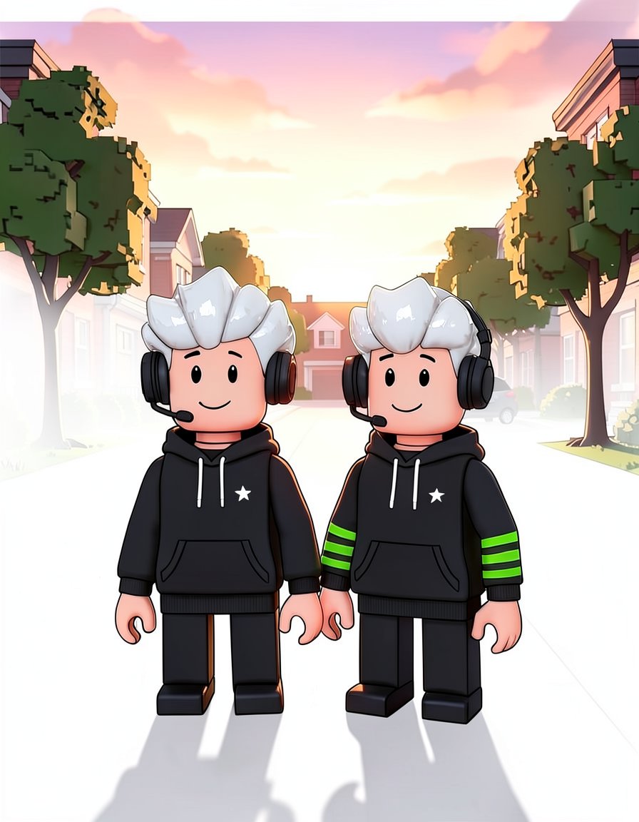 NeonQuill, a Roblox OC made on GenTube