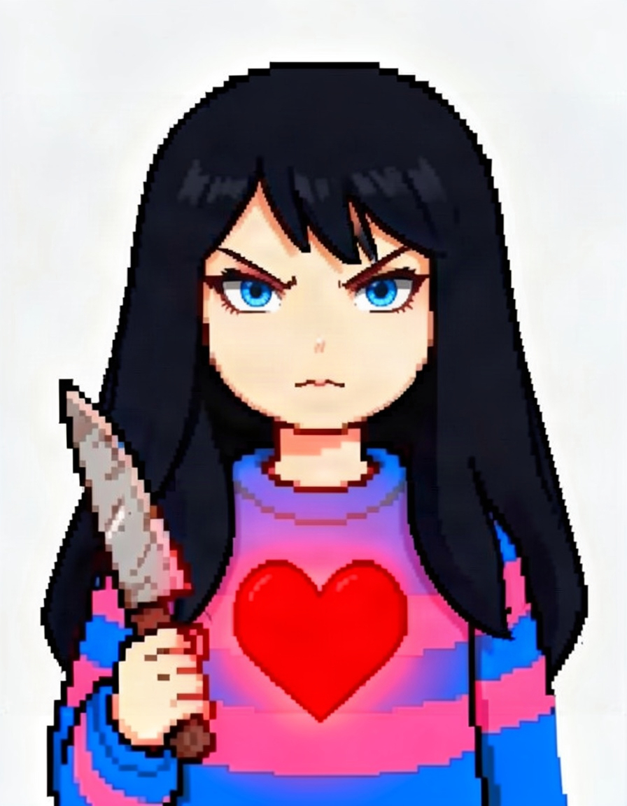 Quiet Ember, a Undertale OC made on GenTube