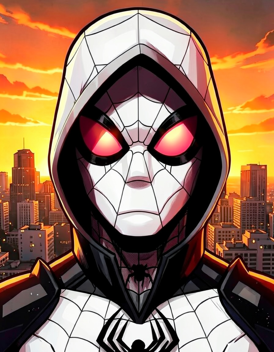 Midnight Spider, a Spidersona OC made on GenTube