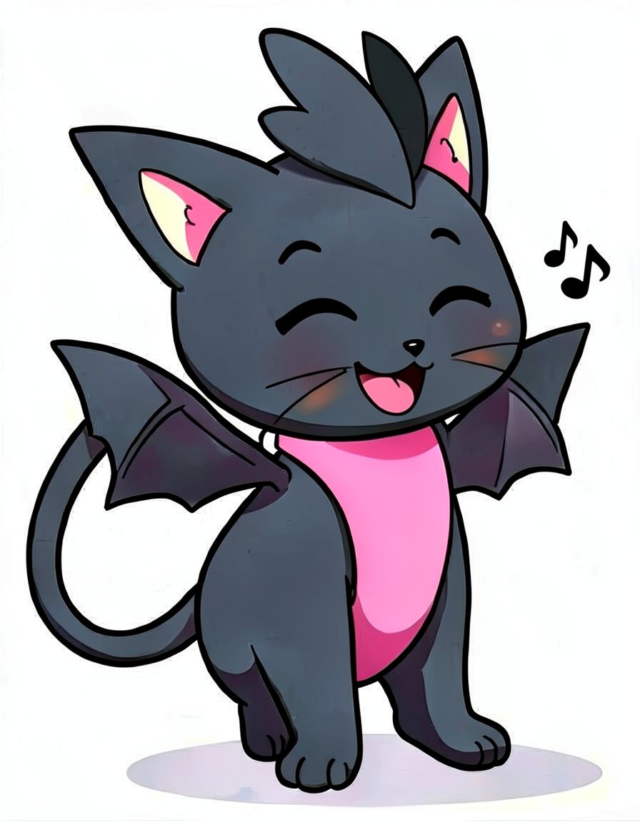 Glimmerpurr, a Pokemon OC made on GenTube