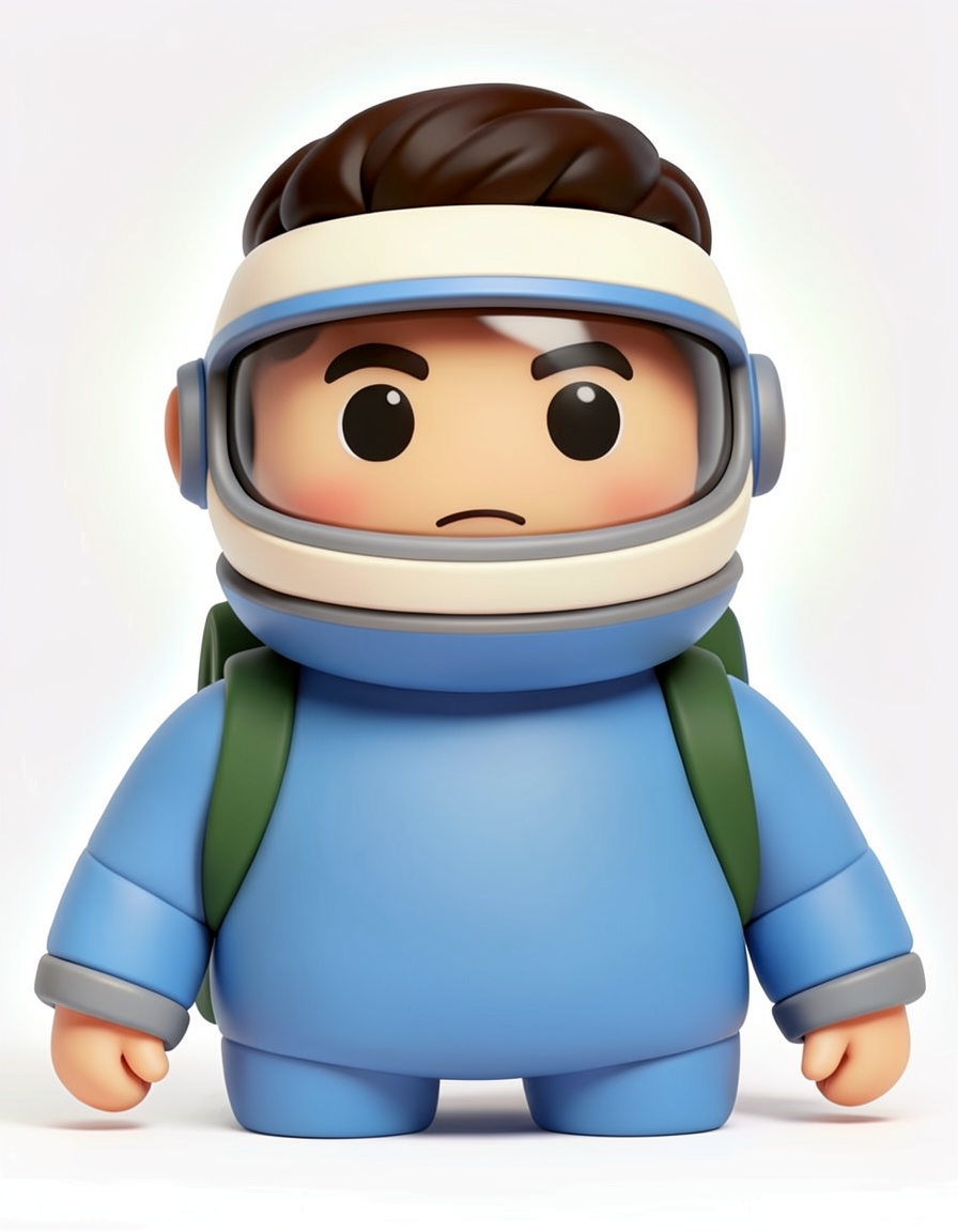 Crewmate, a Among Us OC made on GenTube