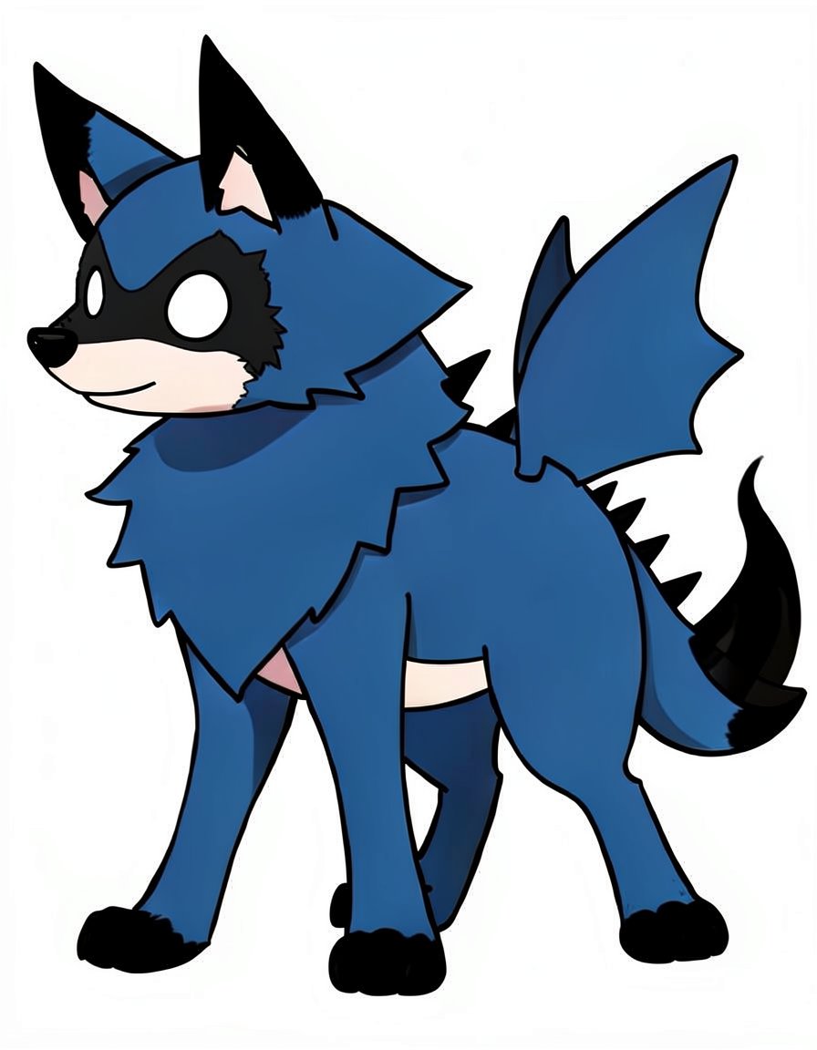Spookwolf, a Pokemon OC made on GenTube