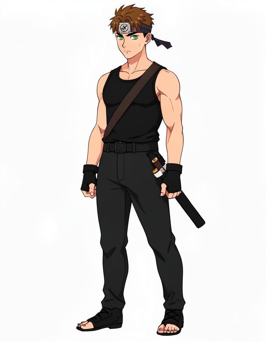 Leafblade, a Naruto OC made on GenTube