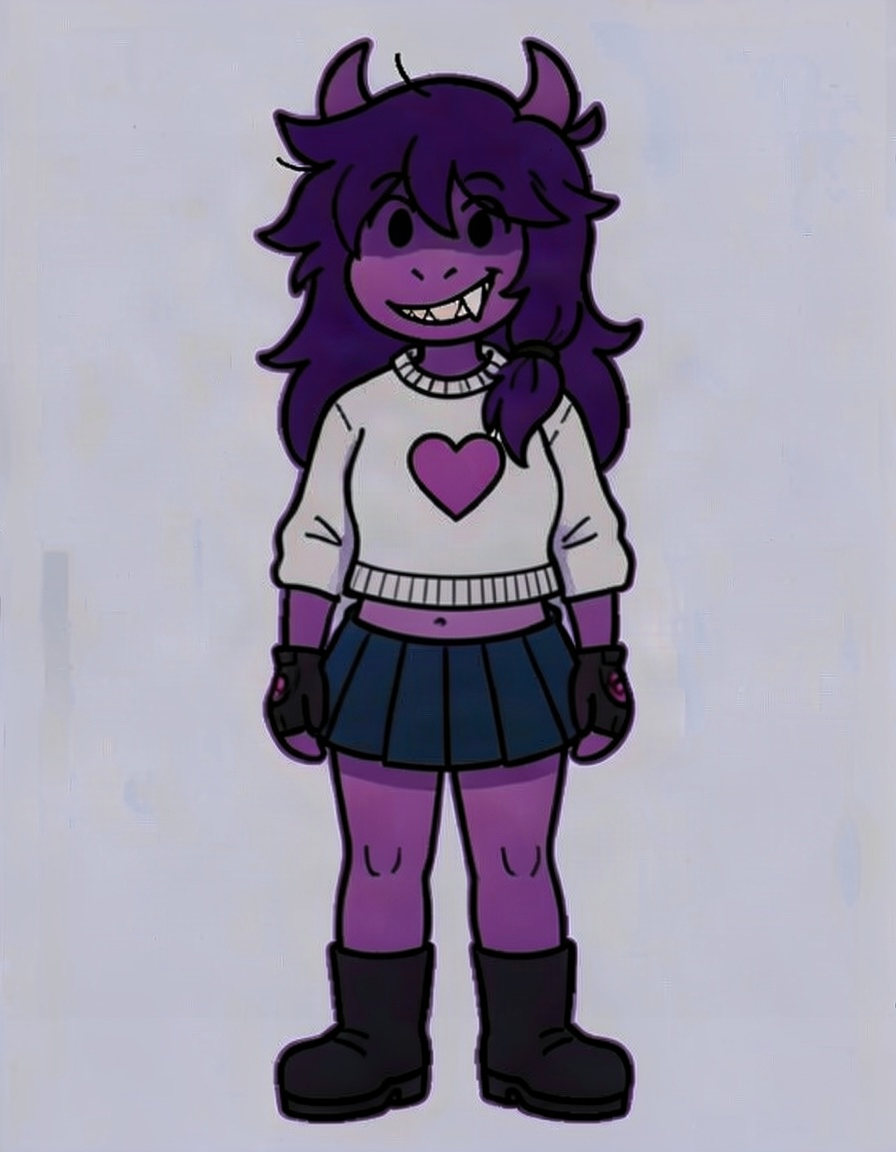 Hdhf, a Deltarune OC made on GenTube
