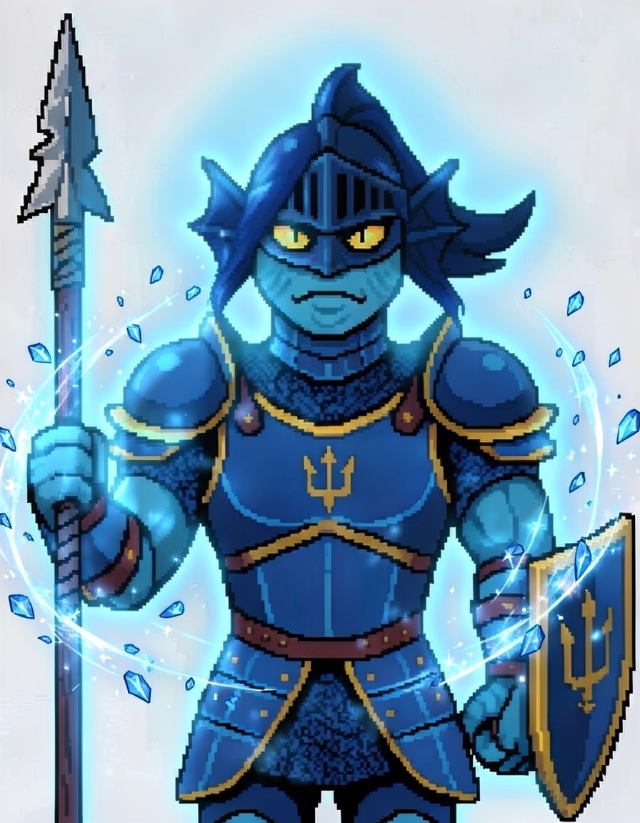 Azure Scale, a Undertale OC made on GenTube
