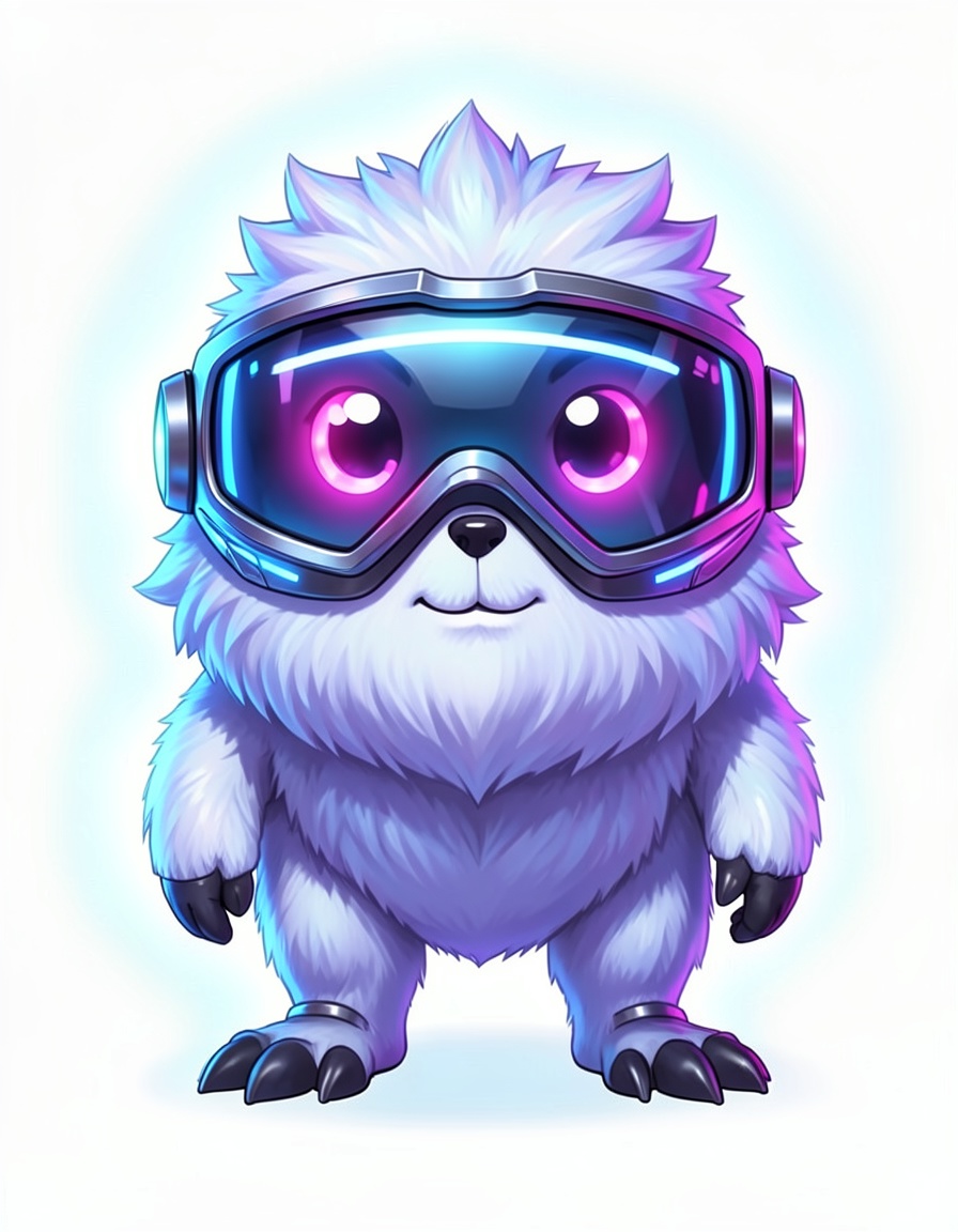 VisorVibe, a Protogen OC made on GenTube