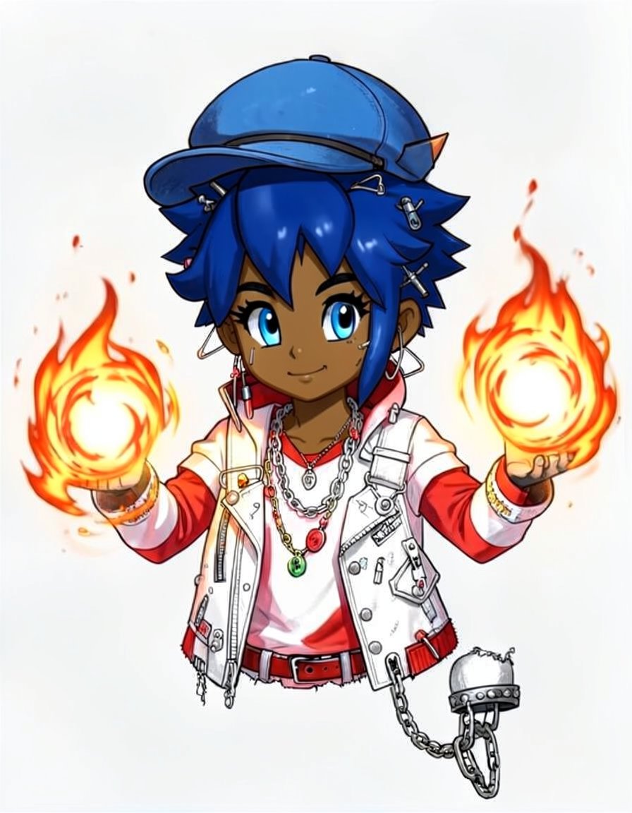 Azure Crown, a Mario OC made on GenTube