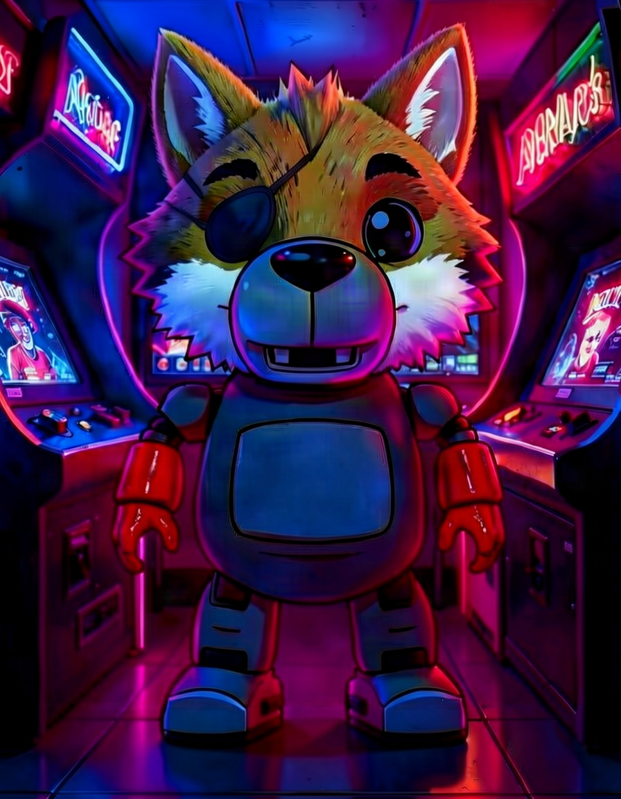 foxy the pirate fox, a FNAF OC made on GenTube