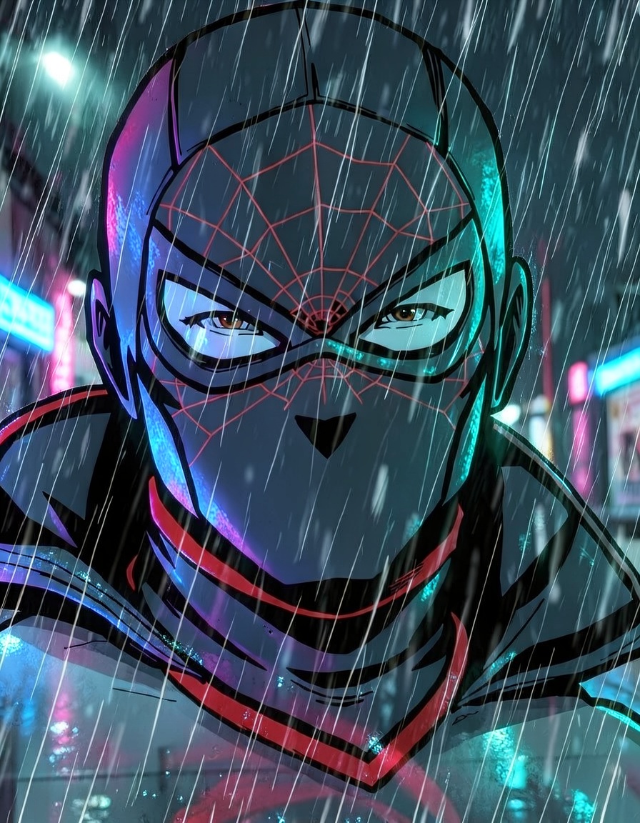 Shadeweb, a Spider Man OC made on GenTube