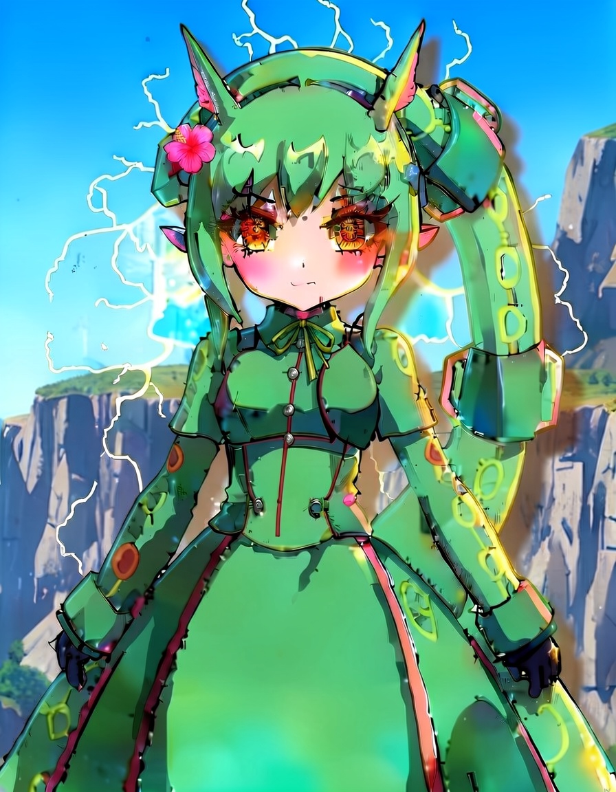 Raya, a Waifu OC made on GenTube