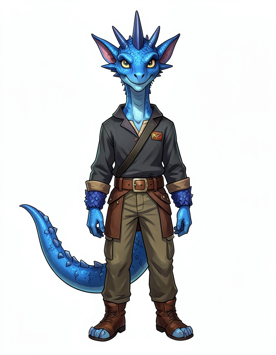 Nightspike, a How to Train Your Dragon OC made on GenTube