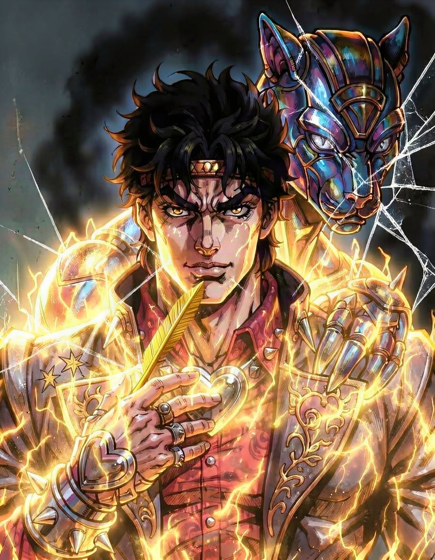 Flaming beast, a JoJo Stand OC made on GenTube