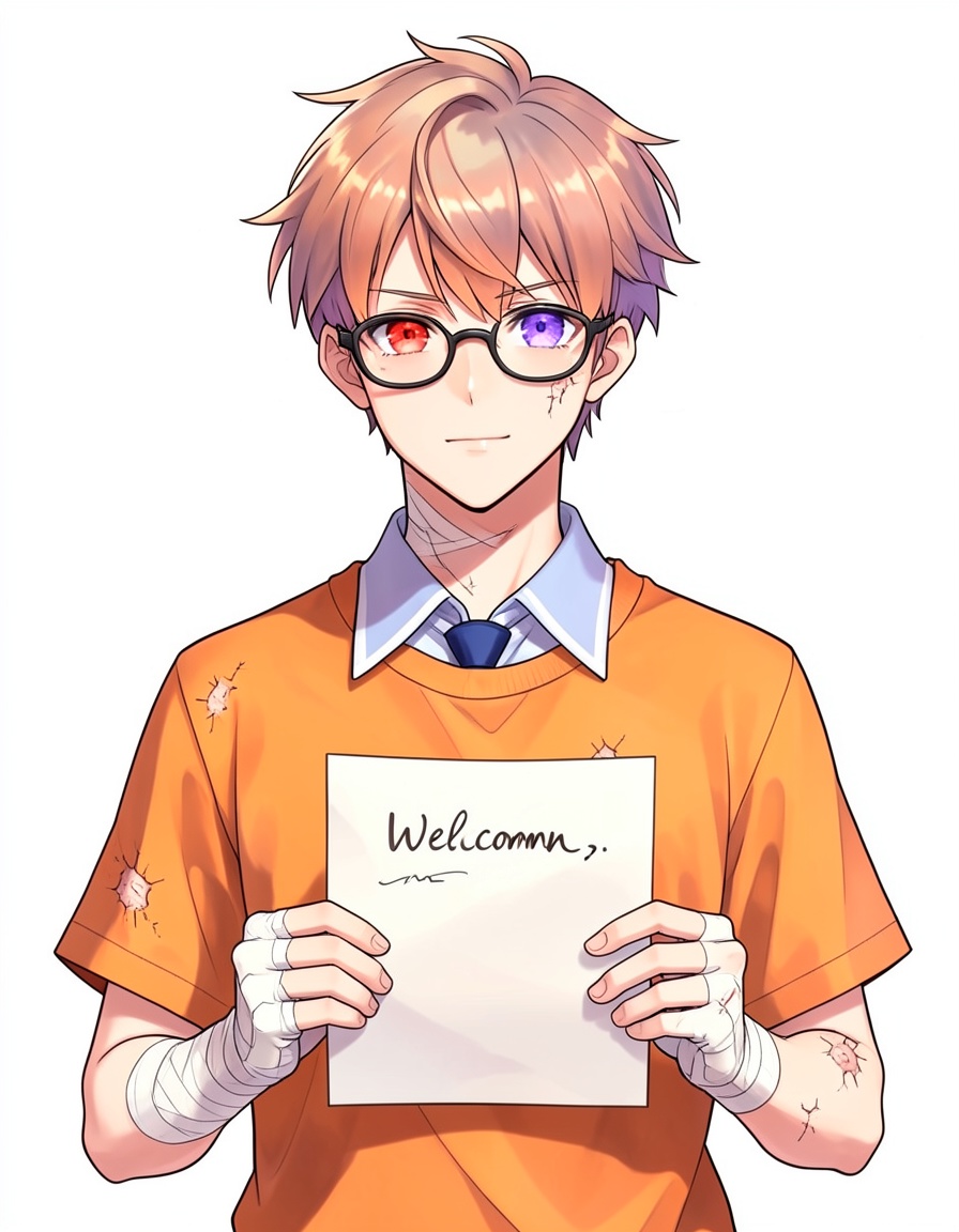 Asher, a DDLC OC made on GenTube