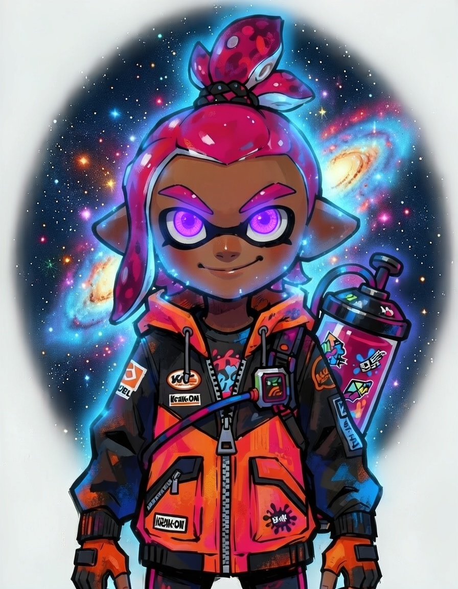 Nebbi, a Splatoon OC made on GenTube