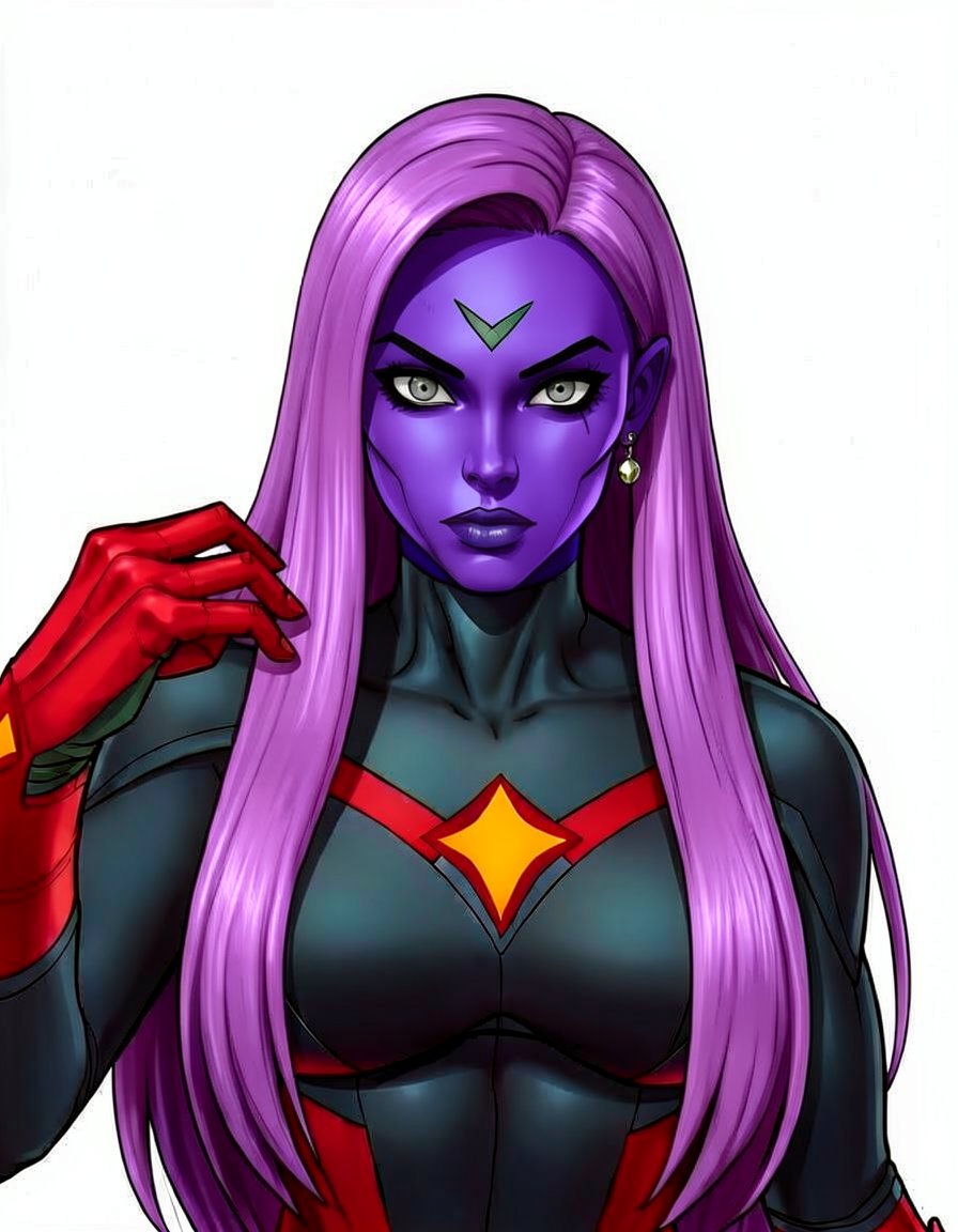 Violetflare, a Marvel Superhero OC made on GenTube
