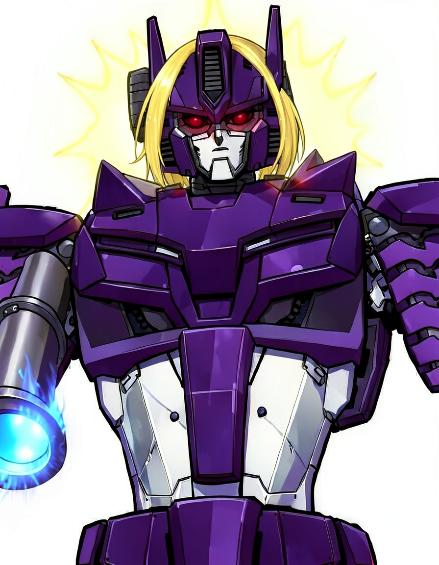 Blindie, a Transformers OC made on GenTube