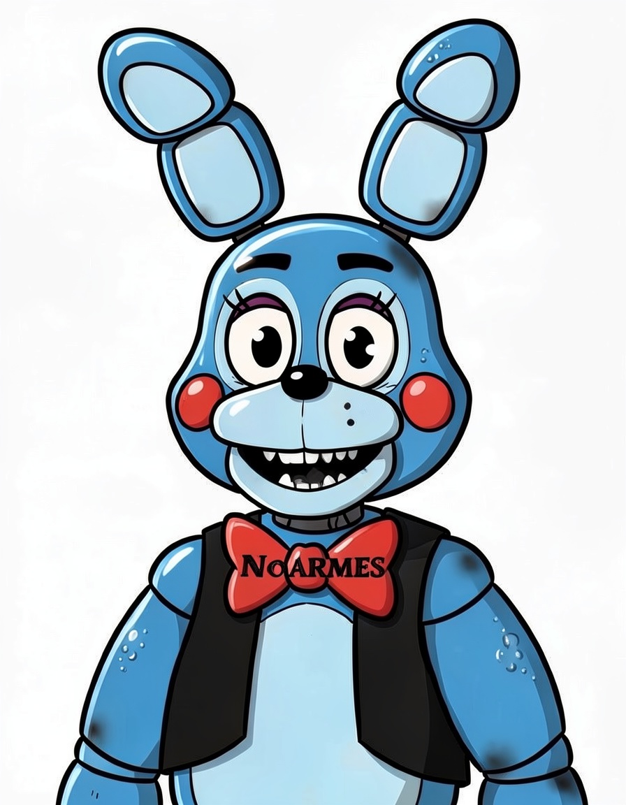 Toy bonnie, a FNAF OC made on GenTube