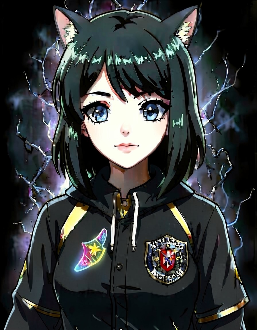 Midnight Edge, a My Hero Academia OC made on GenTube