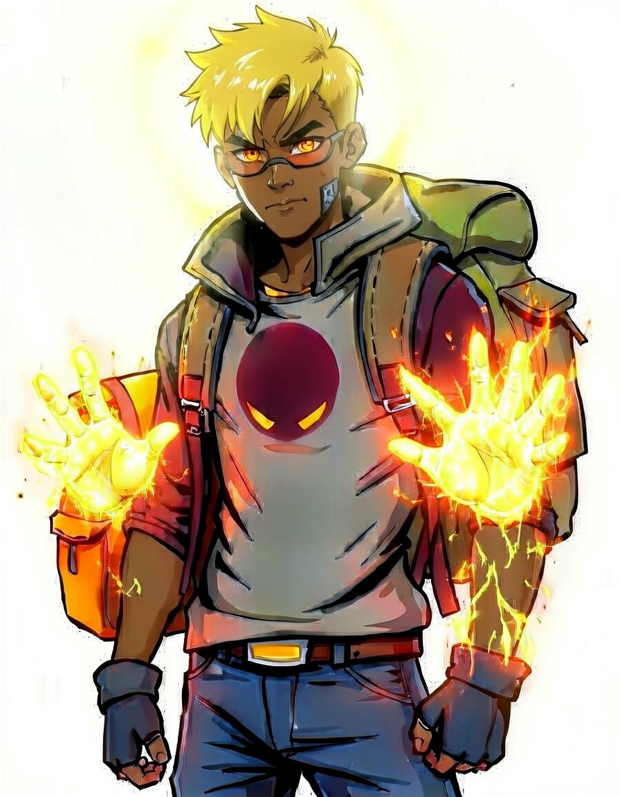 Ashenflare, a Invincible OC made on GenTube