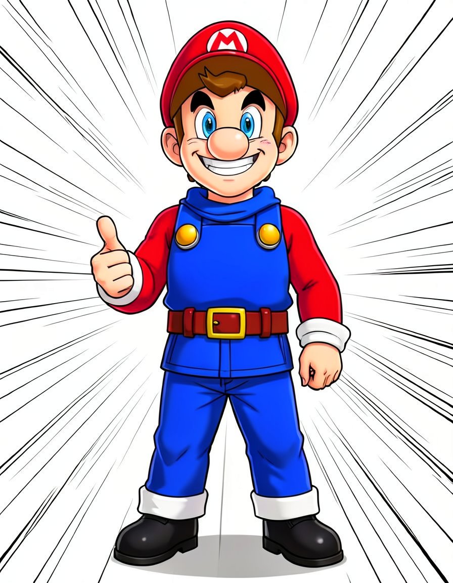 Super Mario, a Mario OC made on GenTube