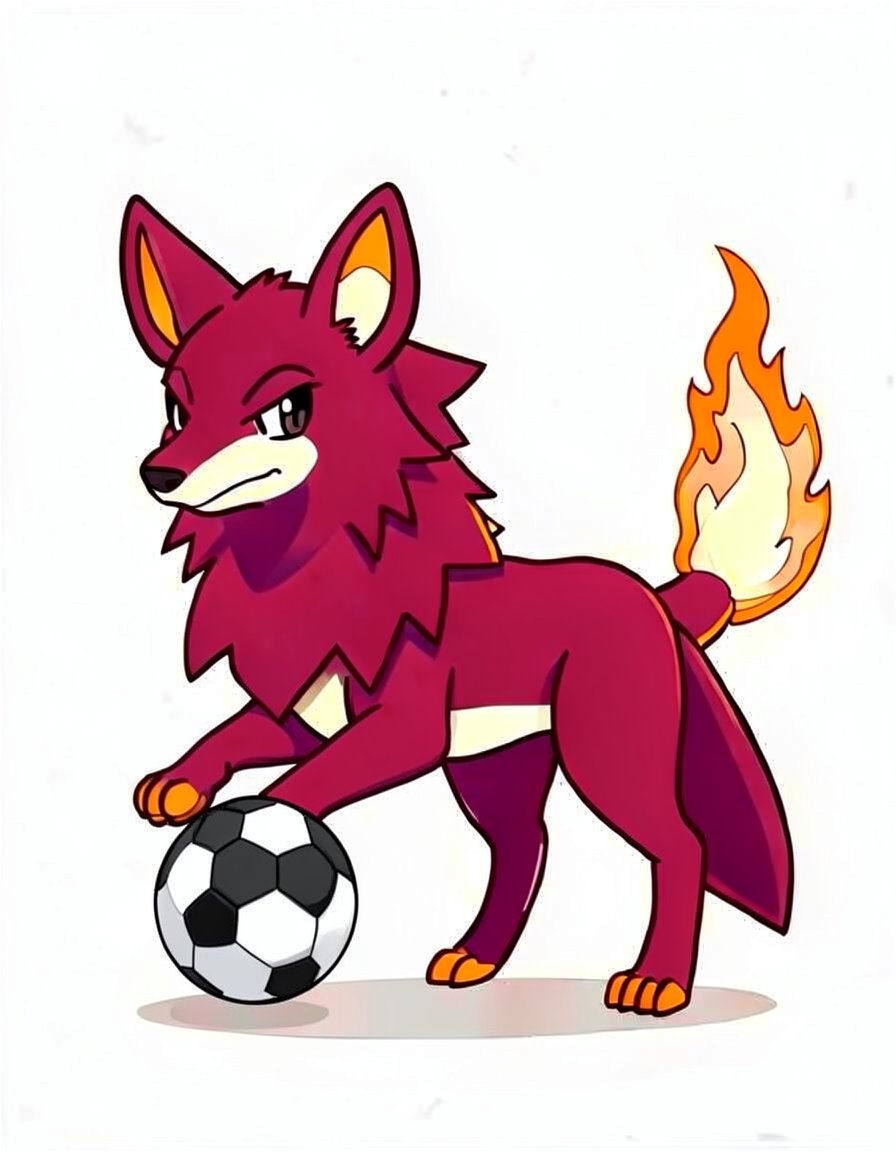 Pyrowolf, a Pokemon OC made on GenTube