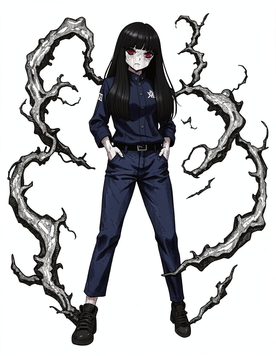 Sora Tsukumo, a Jujutsu Kaisen OC made on GenTube