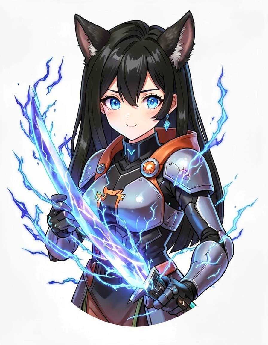 Lumine, a Zenless Zone Zero OC made on GenTube