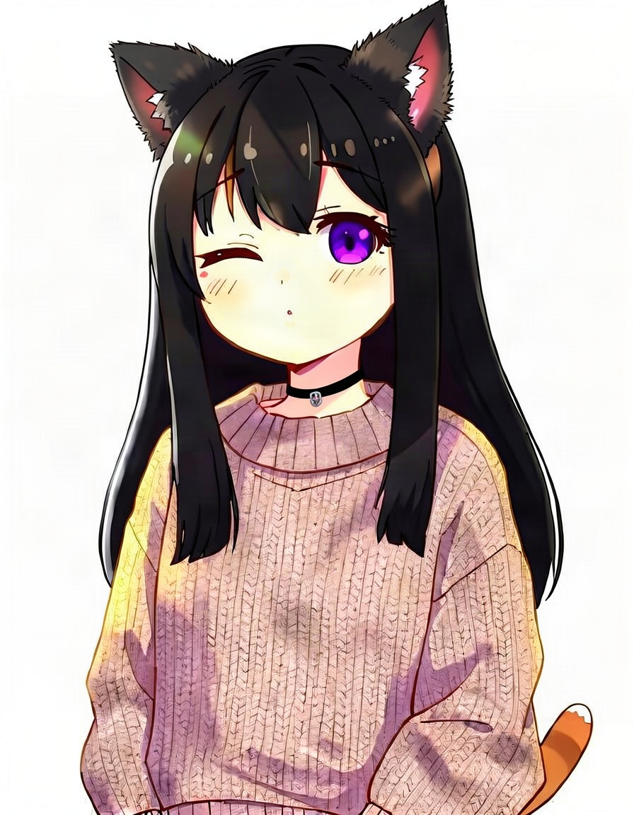 Kieran, a Catgirl OC made on GenTube