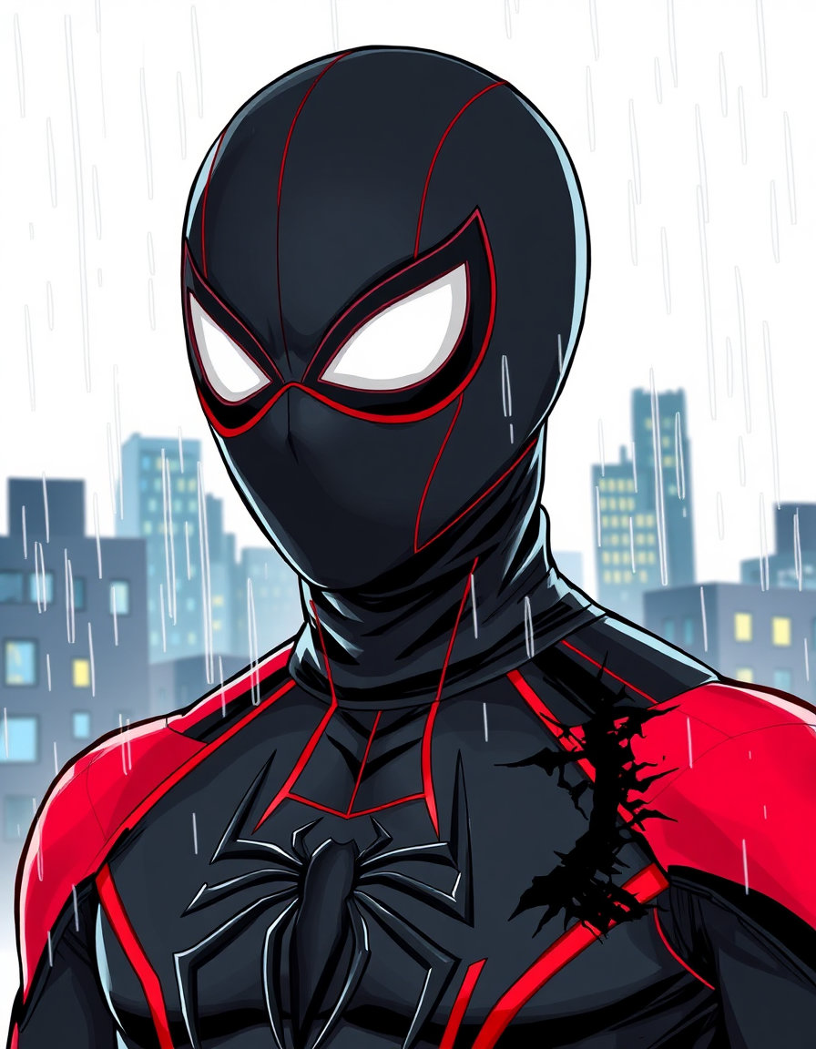 Nightweb, a Spider Man OC made on GenTube