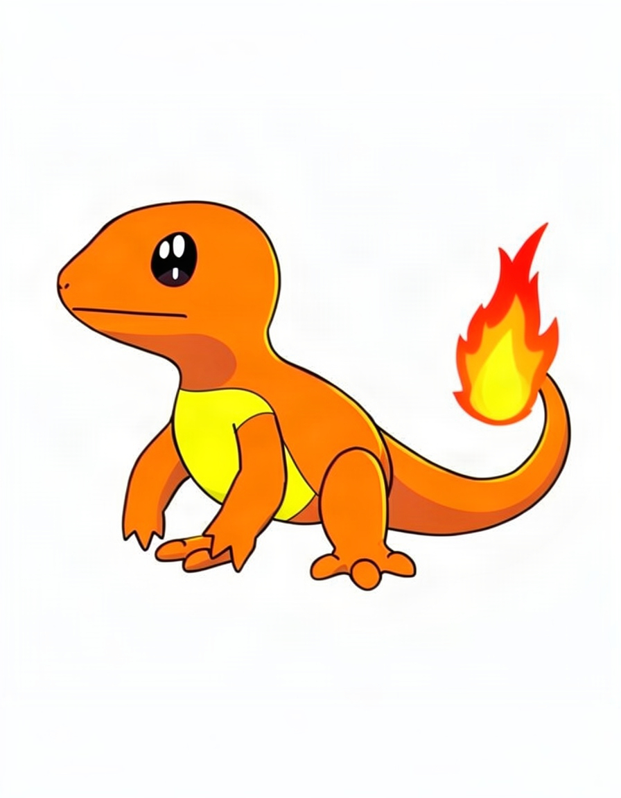 Charmander, a Pokemon OC made on GenTube