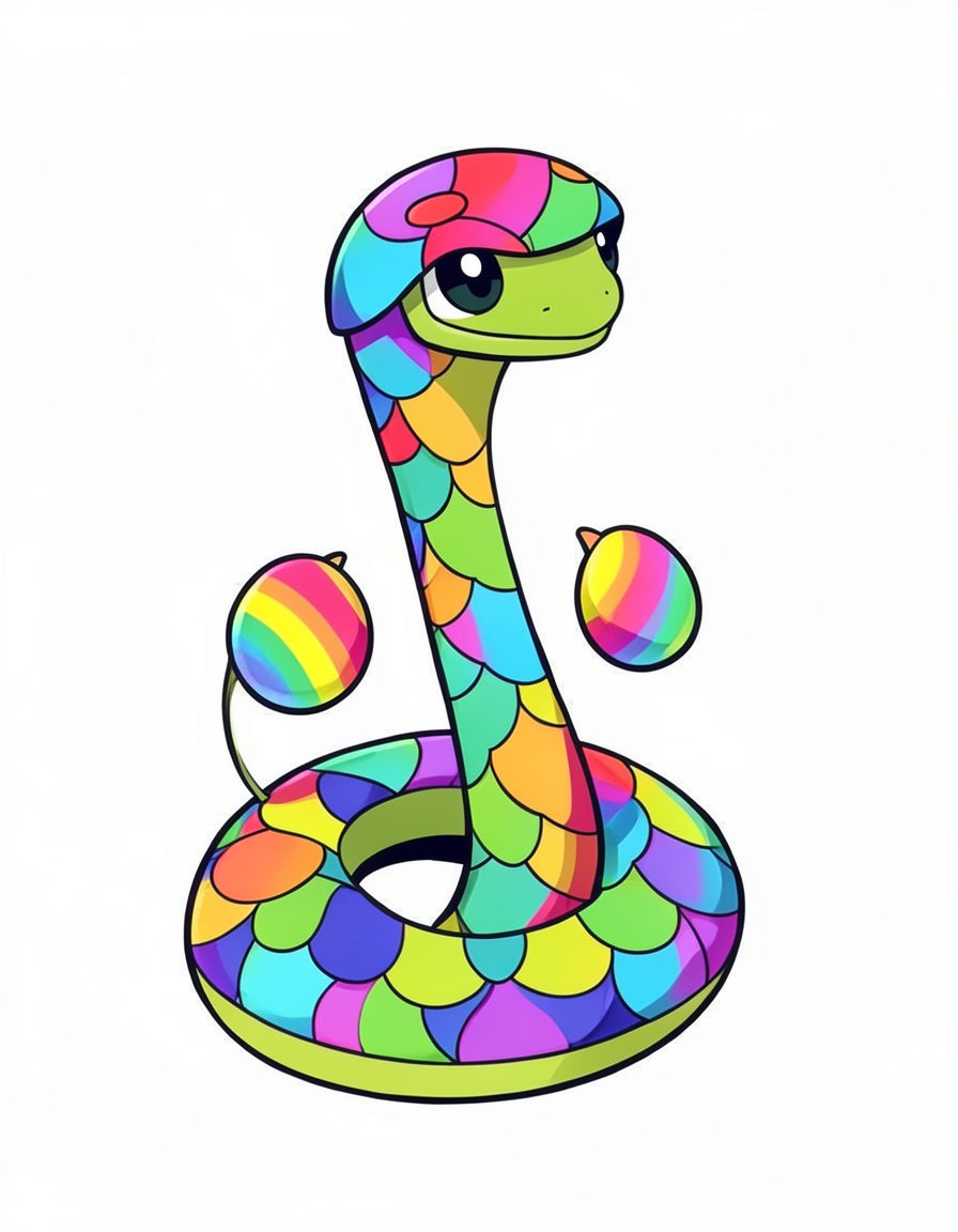 Zephyviper, a Pokemon OC made on GenTube