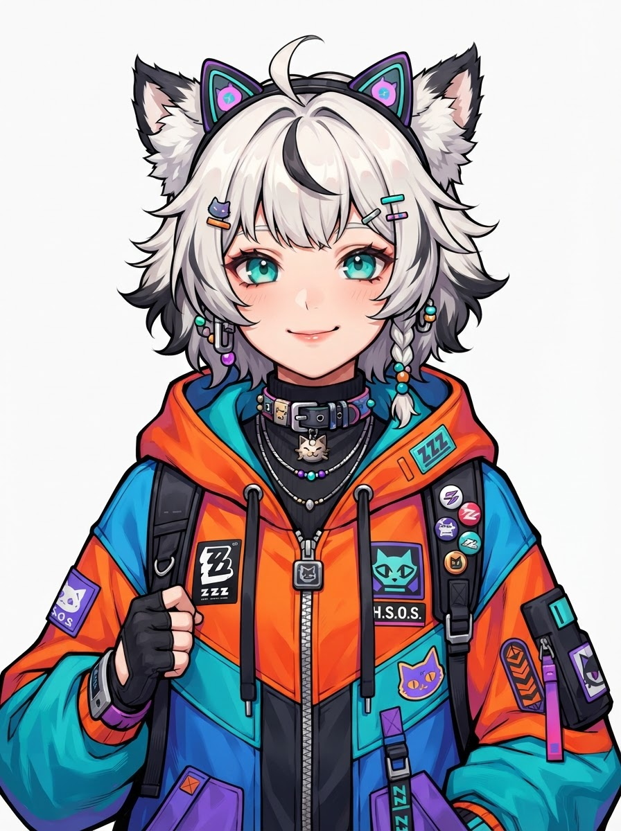 Amelia, a Zenless Zone Zero OC made on GenTube
