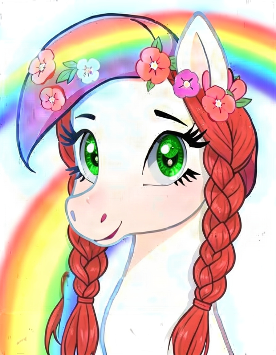 Rainbow Silverwind, a My Little Pony OC made on GenTube