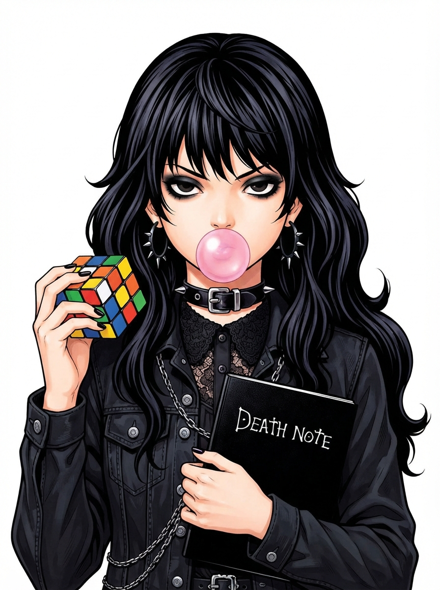Sakura Lawliet, a Death Note OC made on GenTube