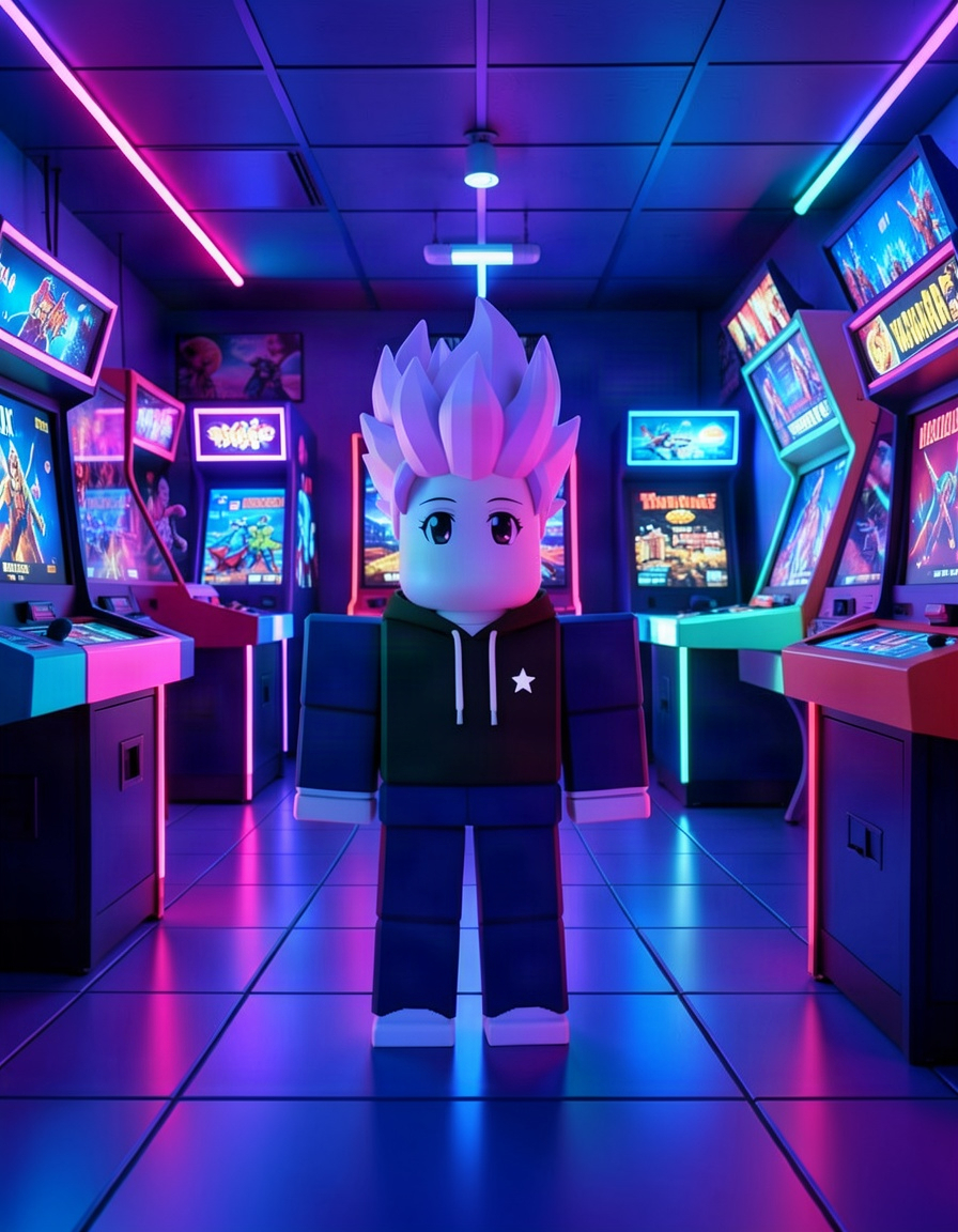 Pixelace, a Roblox OC made on GenTube