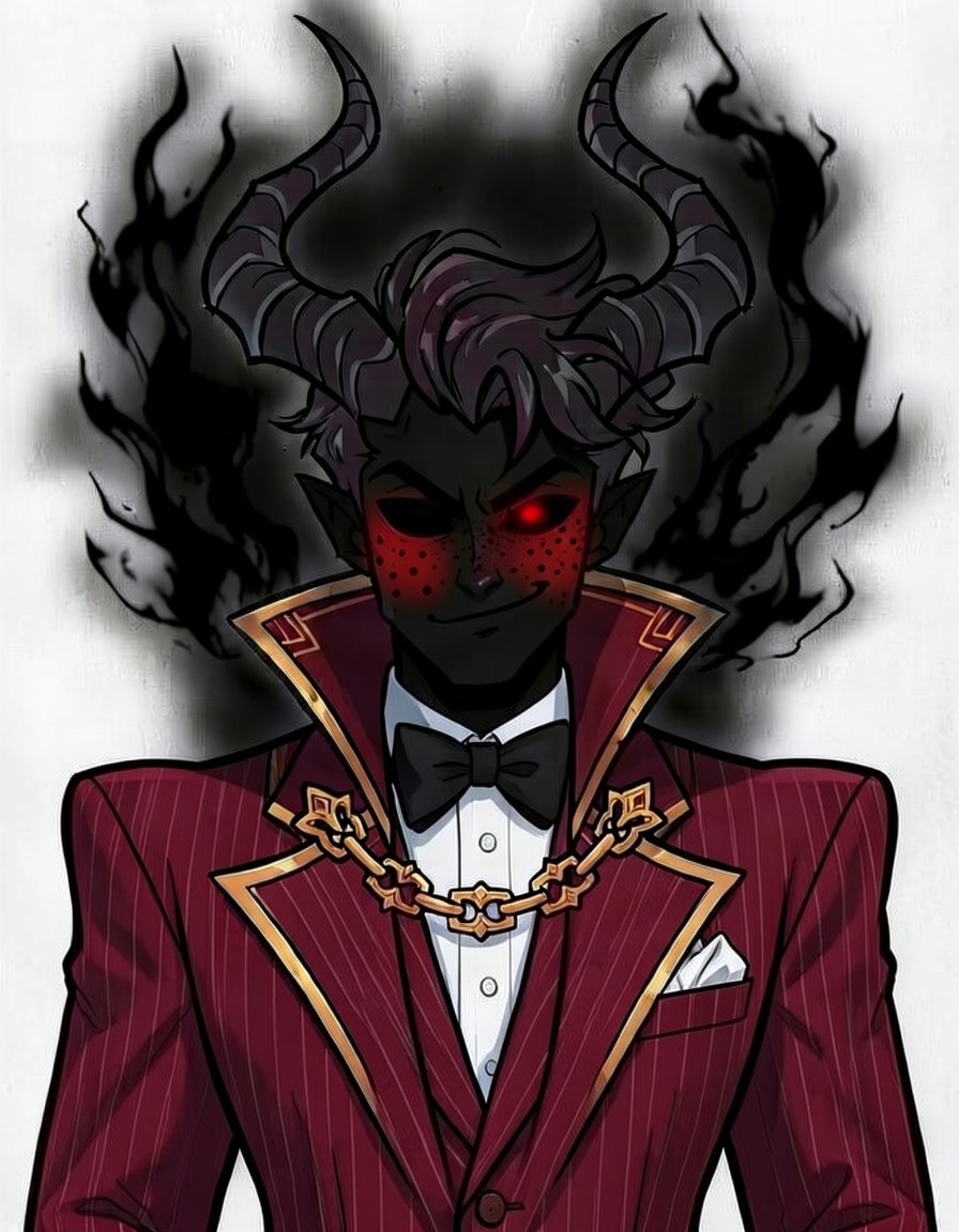 Ravok, a Hazbin Hotel OC made on GenTube