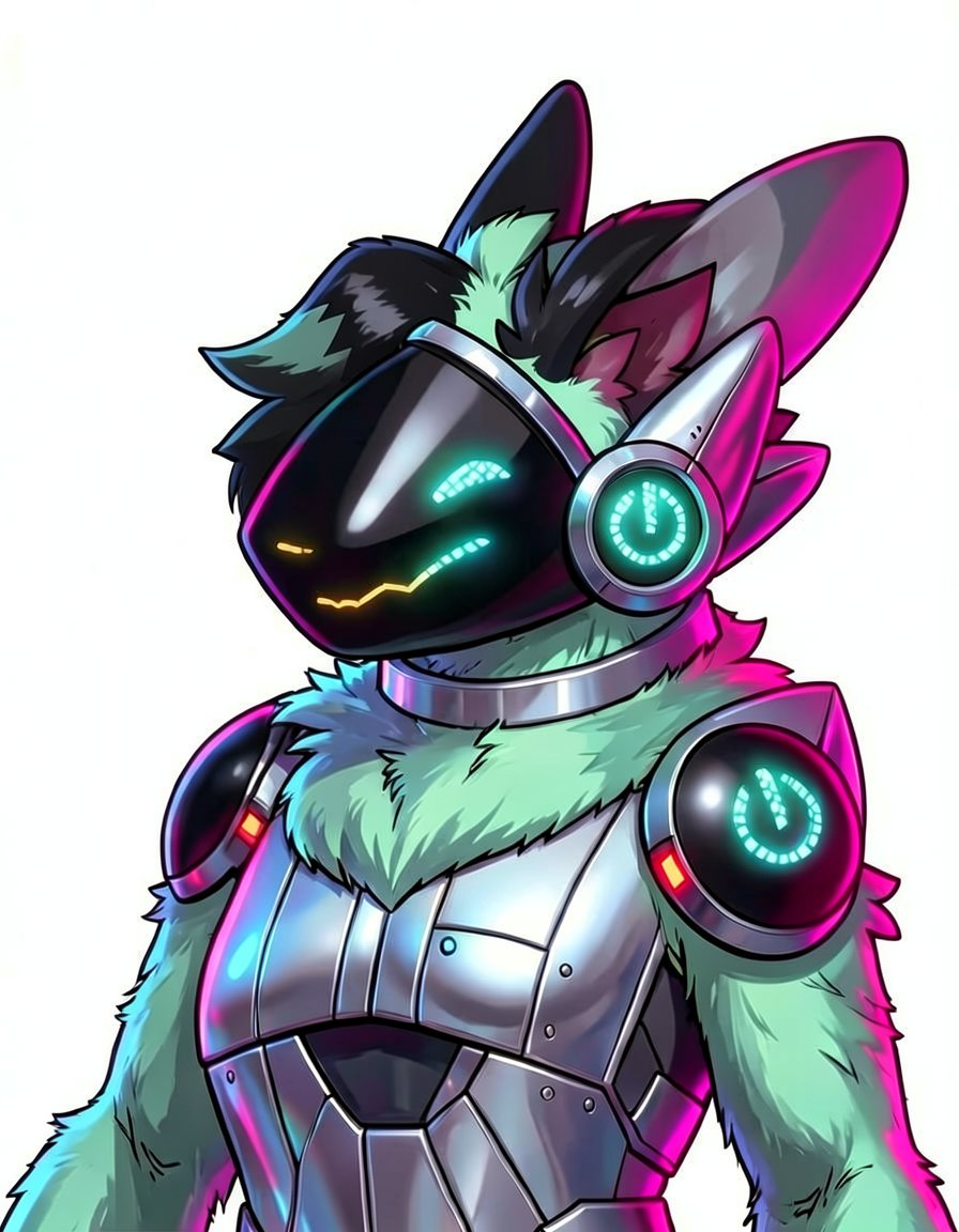 Shira, a Protogen OC made on GenTube