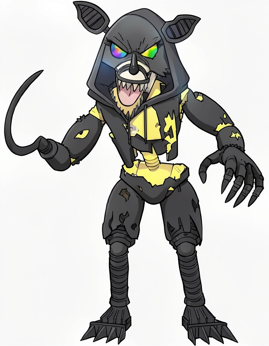 Sharkfox Gleam, a FNAF OC made on GenTube