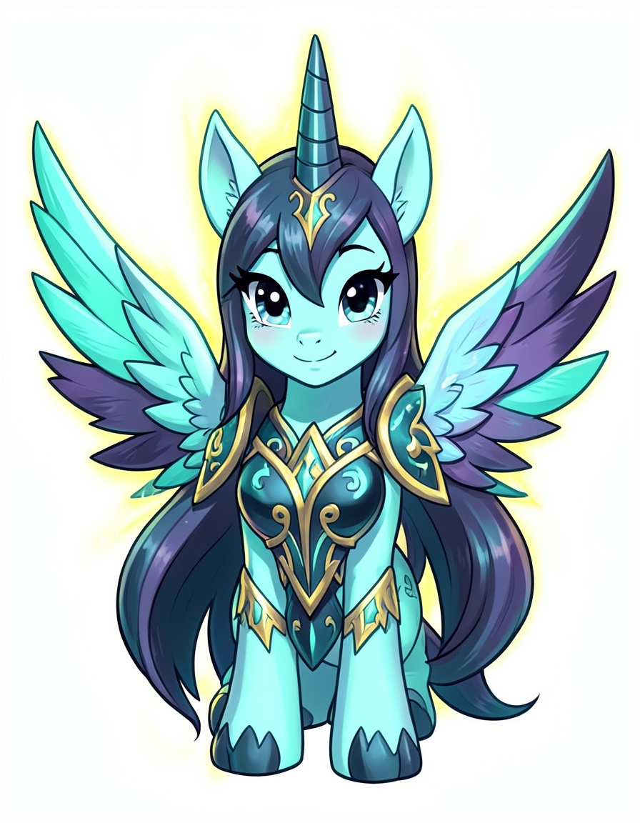 Starfire luminescent, a My Little Pony OC made on GenTube